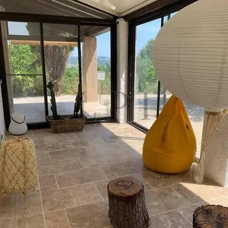 Jolie Maison Avec Vue Imprenable, Piscine, Jeu De Boules, Calme Au Coeur Du Luberon Les Cordiers Exterior photo